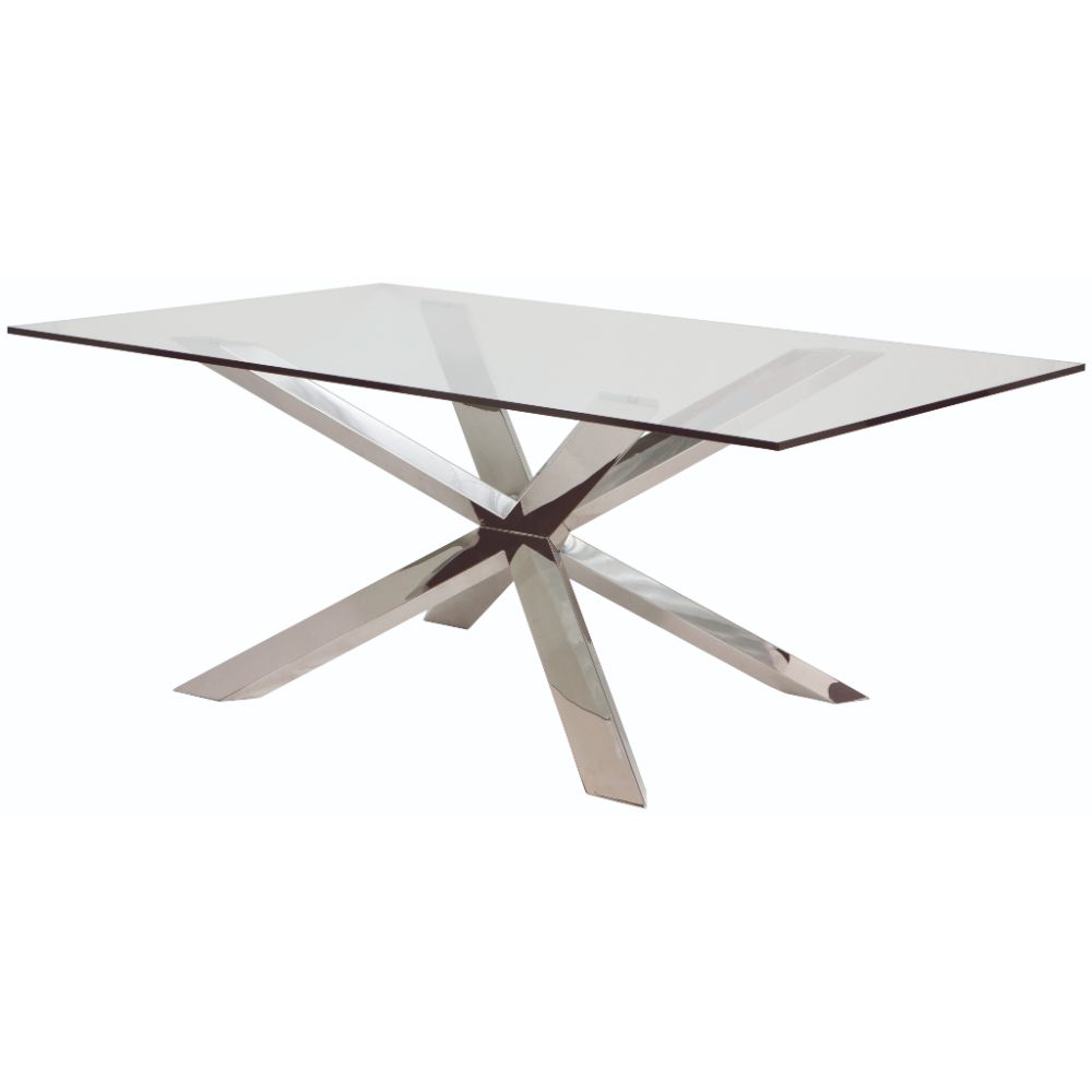 Nuevo HGSX158 COUTURE DINING TABLE in GLASS